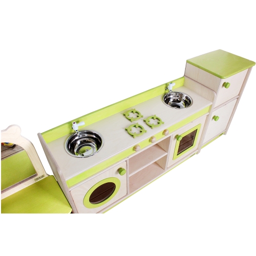 친환경 원목 해피 2구 주방놀이 세트