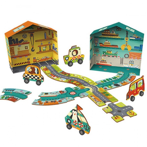 [두손] 도로만들기퍼즐38PCS