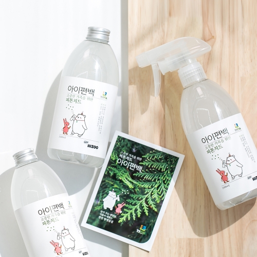 피톤치드 편백수 스프레이 500ml + 리필 2개(500ml)