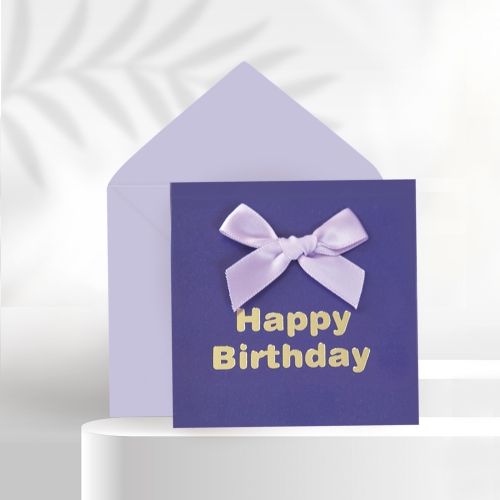 미니 리본 생일축하카드 리본카드 FT1044-1