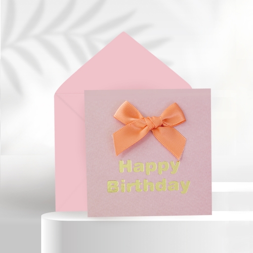 미니 리본 생일축하카드 리본카드 FT1044-5