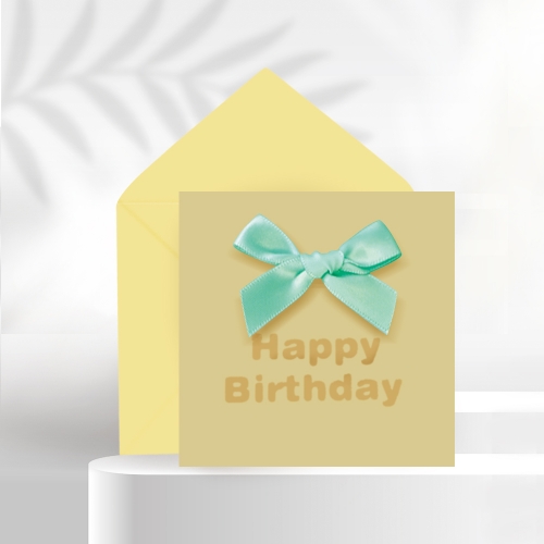 미니 리본 생일축하카드 리본카드 FT1044-7