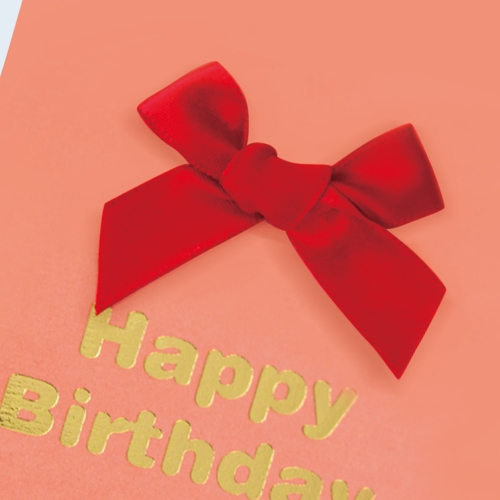 미니 리본 생일축하카드 리본카드 FT1044-8