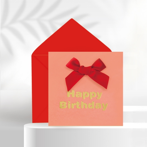 미니 리본 생일축하카드 리본카드 FT1044-8