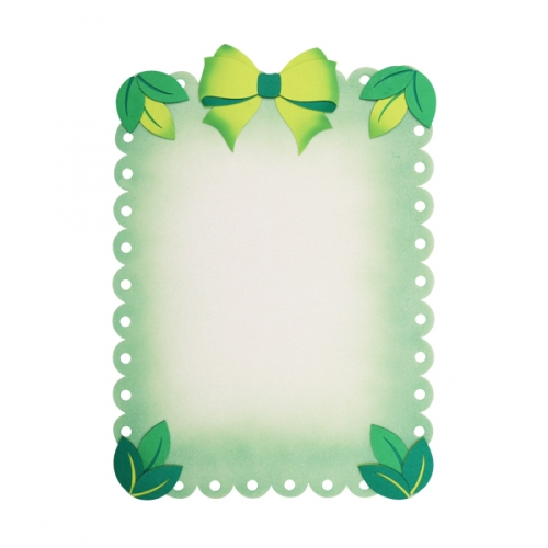 [메이크문구]펠트 나무잎리본배경판