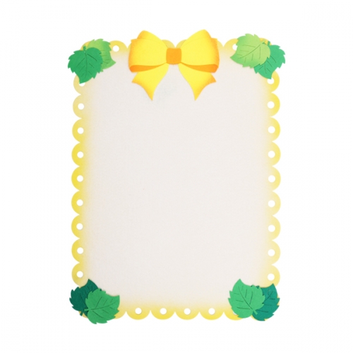 [메이크문구]펠트 나무잎리본배경판