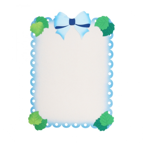 [메이크문구]펠트 나무잎리본배경판