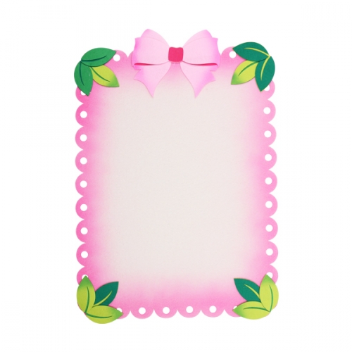 [메이크문구]펠트 나무잎리본배경판