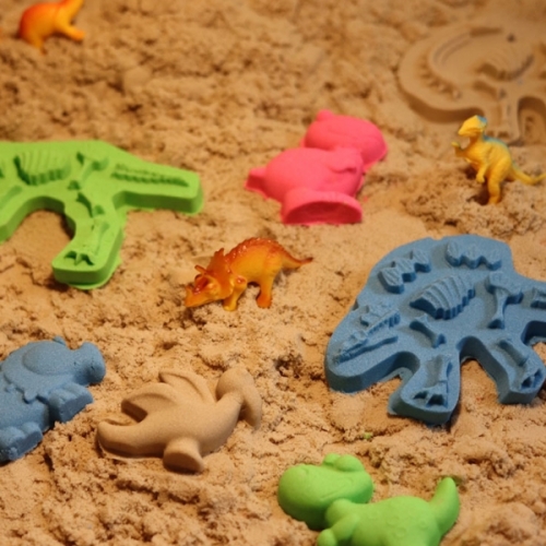 레츠토이 모래놀이터 비치 다이노 모래놀이세트 리필모래 몰드