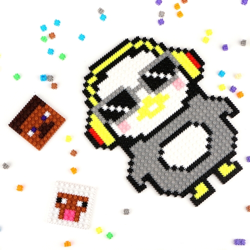 레츠토이 대용량 네모네모 디폼블럭 캐릭터 도안 8mm 10mm 만들기세트