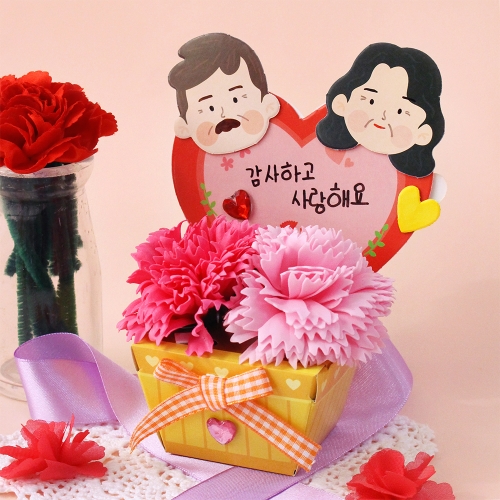 하트 카네이션 방향제 5set