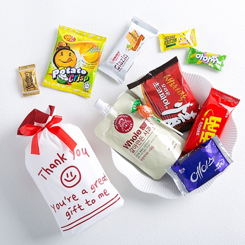 땡큐리본간식주머니 유치원 어린이집 어린이날 선물 생일 답례품 구디백