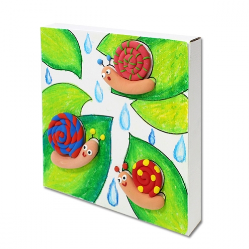 클레이로 달팽이 액자 만들기