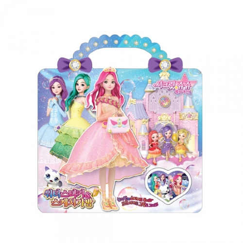 두드림 시크릿쥬쥬 워터 스티커 스케치 가방 C타입