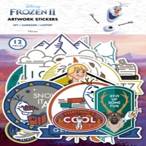 [두드림] 겨울왕국2 아트웍 스티커 - 올라프와친구들 12종