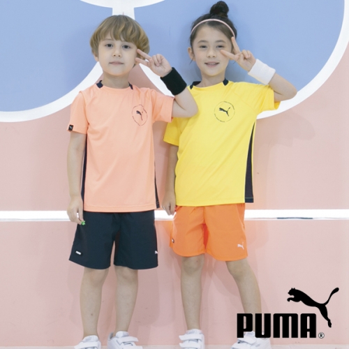 푸마 여름 반팔 티셔츠 반바지 7901(코랄) 7902(옐로우) 개별포장 어린이날선물 주문폭주 일부재고부족