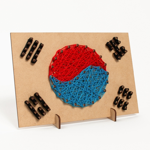 민화샵 스트링아트 도안 태극기만들기