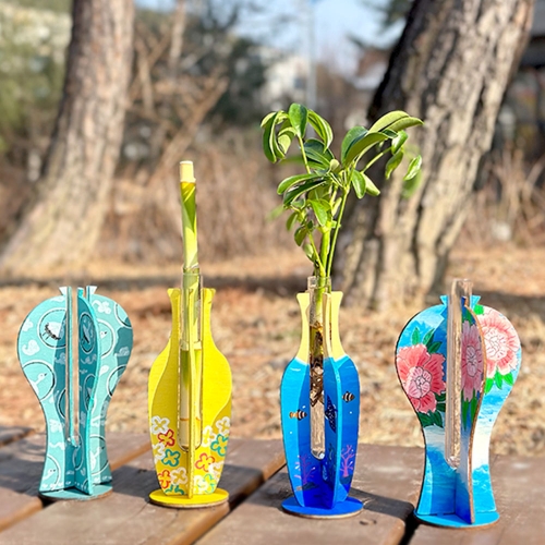 우드 화병 꽃병 만들기 DIY