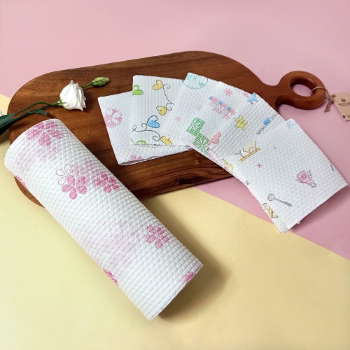 뜯어쓰는 롤행주 9롤 주방 위생 일회용 키친타올 무늬랜덤발송