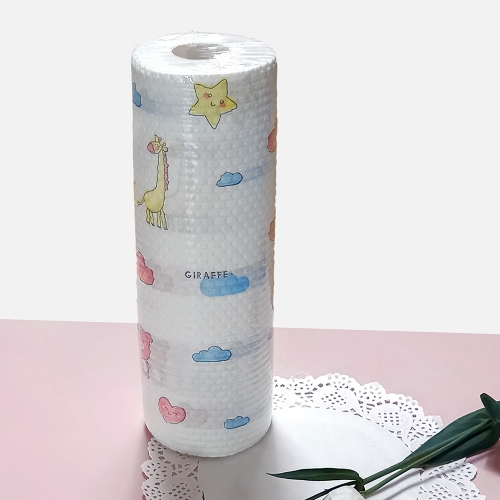 주방 위생 일회용 키친타올 뜯어쓰는 롤행주 50매x7롤 무늬랜덤발송