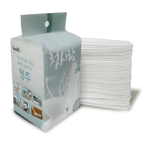압도적인 두께 빨아쓰는 일회용 위생 주방 행주포 첫사랑 25매X 3