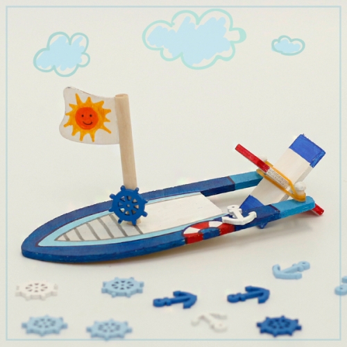 고무 동력 나무 배