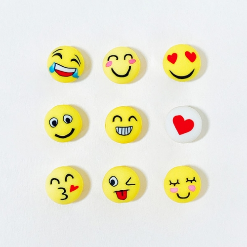 [탑키드] 노란 스마일 비즈 (10개입)