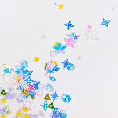 [탑키드] 스팡클 홀로그램 혼합 블루 (15g)