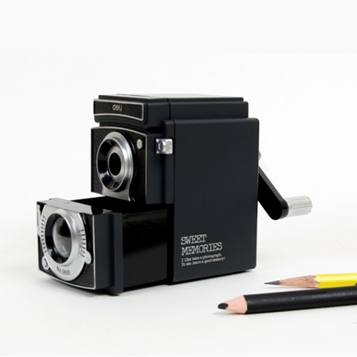 빈티지 카메라 연필깎이 심조절 점보연필 호환 가능