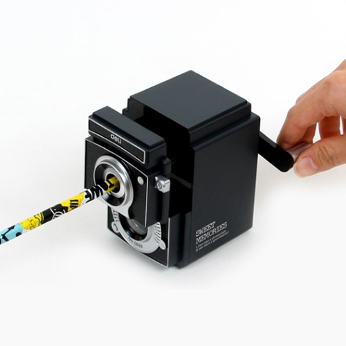 빈티지 카메라 연필깎이 심조절 점보연필 호환 가능