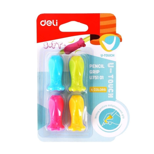델리 실리콘 연필 그립 깍지 4입