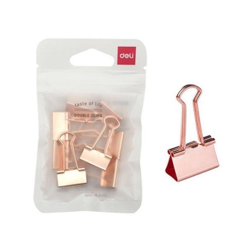 로즈골드 더블클립 집게 5호 8입