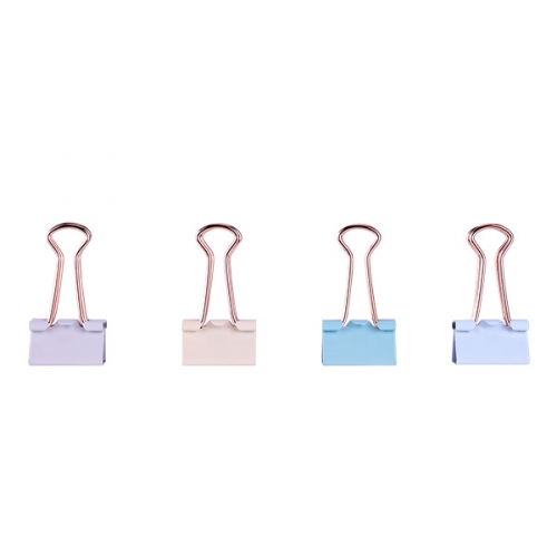 파스텔골드 더블클립 집게 5호 8입