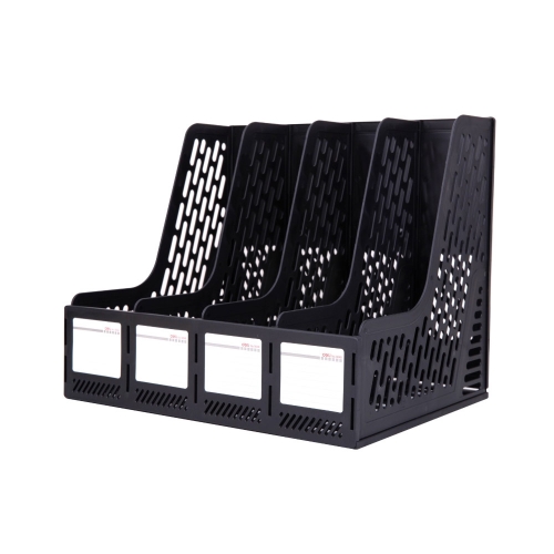 심플 조립식 4칸 서류 파일 꽂이 화일 정리함