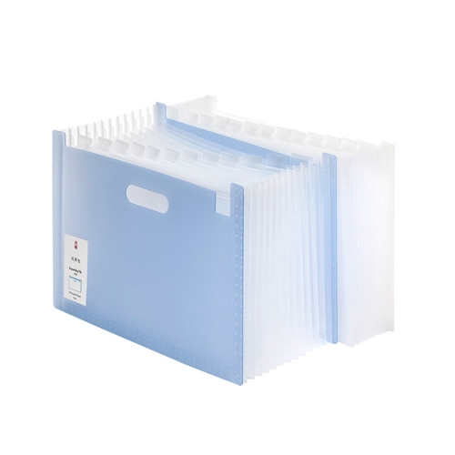 심플 사각 아코디언 파일 꽂이 서류 정리함 13칸