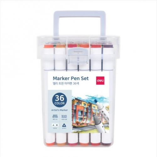 델리 트윈팁 삼각 마커 마카36색