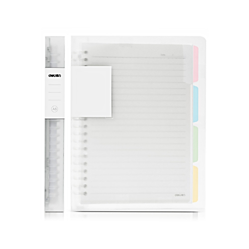 델리 A5바인더 노트 스마트 루즈링 스프링 줄 노트 인덱스 포함