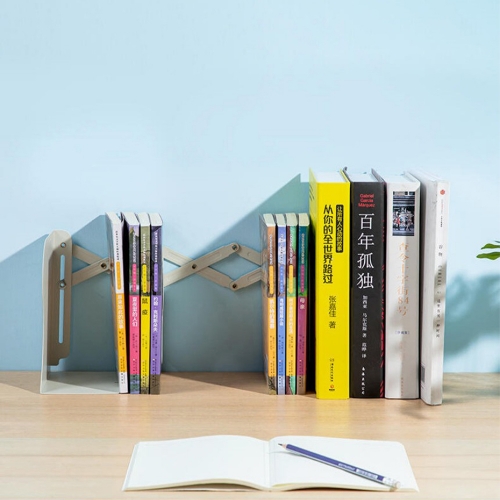 길이조절 3단 간이 미니 고급 철제 책상책꽂이 접이식 화일꽂이