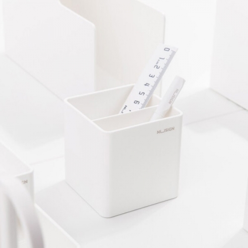 누사인 심플 사각 펜꽂이 연필꽂이 볼펜통