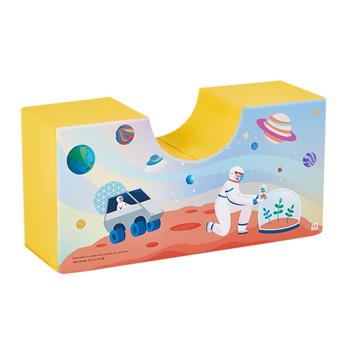 [아이소파] 우주탐험 도형놀이 챔피온다리(빨강/노랑 택1)