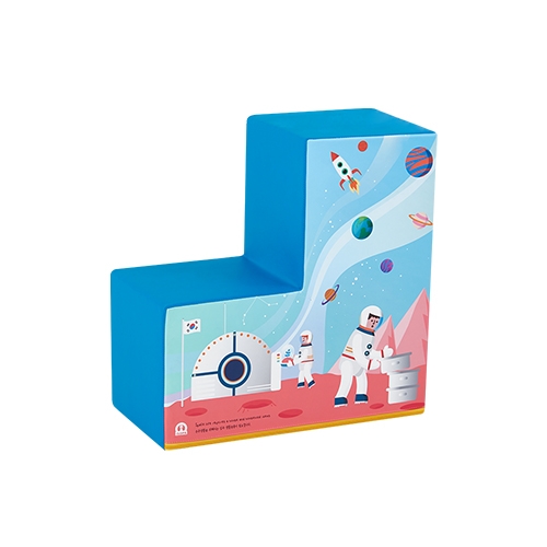 [아이소파] 우주탐험 도형놀이 챔피온기역(초록/파랑 택1)