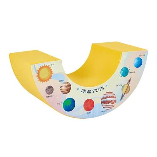 [아이소파] 우주탐험 도형놀이 챔피온반달(빨강/노랑 택1)