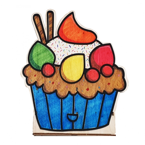 아이스크림 우드 연필꽂이