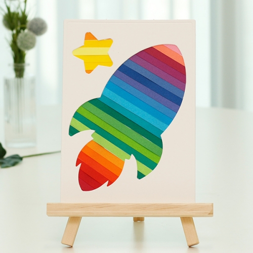 컬러 페이퍼 아트(교통기관 4종)