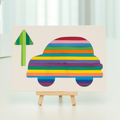 컬러 페이퍼 아트(교통기관 4종)