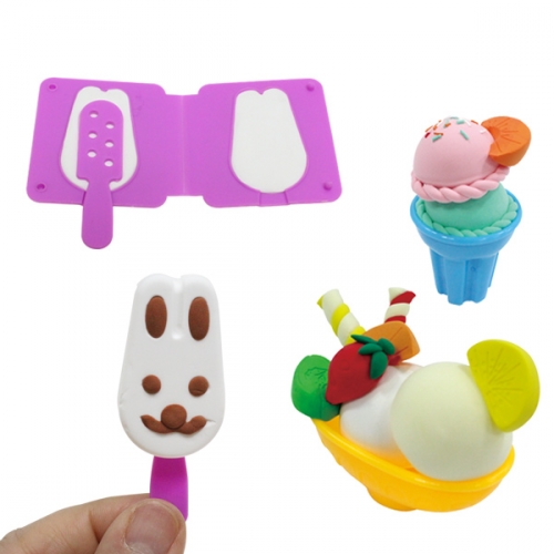 아키우네 클레이로 아이스크림 만들기