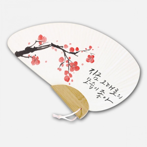 조개 부채 전통 부채만들기 무지부채 꾸미기 미술재료