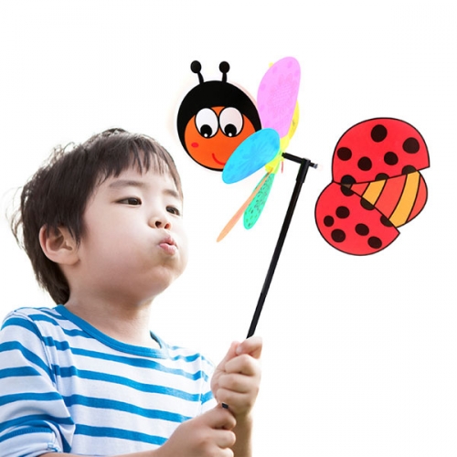 곤충 바람개비 (2개 한 셋트) 바람개비 만들기 재료 대형바람개비