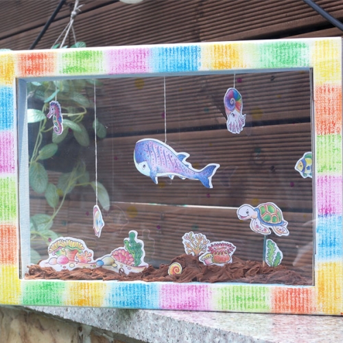 여름 바다 이야기 투명 액자만들기 (1인용 포장)