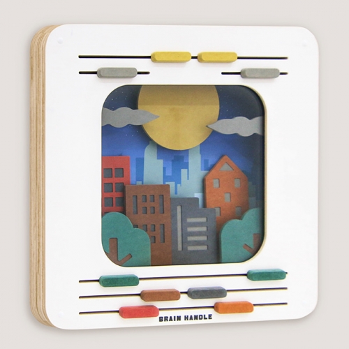 브레인핸들 키네틱 아트_도시의 밤